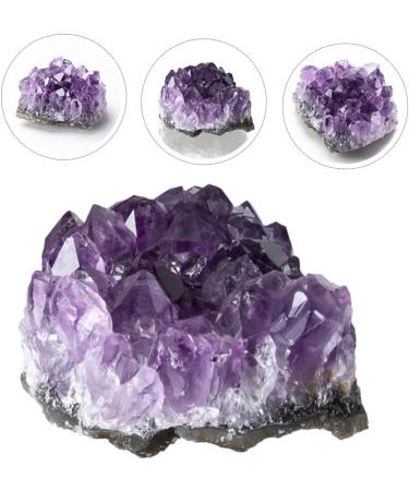 FOMIYES 2pcs Natural Crystal Cluster Natural Geode Cave Decor Meditation Stone Natural Minerals Small Piece - Buy Online on GoSupps.com
