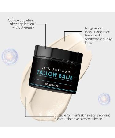  homomdy Sebaceous Wrinkle Balm for Men Beef Tallow Balm to Repair Damaged Dry Skin Day and Night Moisturizer Moisturizes & Nourishes Dry Skin Non Oily (2 - Buy Online on GoSupps.com