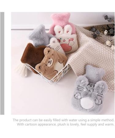 Operitacx Hot Water Bottle with Soft Plush Cover Washable Relief for Cramps Neck & Back Pain Feet and Shoulders (Pink) | International Shipping Available - Buy Online on GoSupps.com