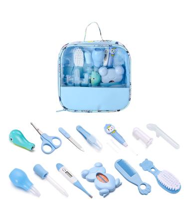 Camidy Baby Healthcare and Grooming Kits  13 Pcs Baby Grooming Health Kit  Baby Care Set with Lovely Patterns Baby Brush Essentials for Baby Shower Birthday Christmas