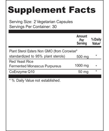 ScimeraMD CardiovascularMD Red Yeast Rice Supplement with Phytosterol Ester and CoQ10 - Heart Health & Cholesterol Support - 60 CT - Buy Online on GoSupps.com