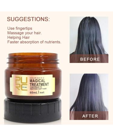 2 Pack Magical Hair Treatment Mask - Advanced Molecular Formula for Soft and Smooth Hair - 5 Seconds to Restore Dry Ends - 60ml (2pcs) - Buy Online on GoSupps.com