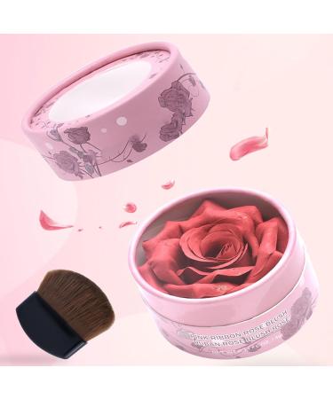 Blush Powder - 10ml 3D Rose Petal Design Adjustable Color Blush Makeup for Travel Business Trip Home Outdoors School Girlfriend Wife Friend - Buy Online on GoSupps.com