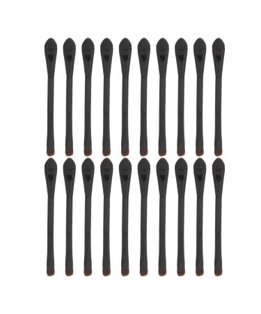 Sonew 20pcs Eye Shadow Brush Set Professional Double Ends Soft Hair Spong Head Makeup Brushes for Eyes