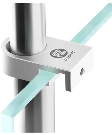 Fzone Mini Aquarium Fastening Clamp - Aluminum Alloy Bracket for Borderless Aquariums | Water Pipe Holder with Anti-Overrun Card Slot | 2 Piece Clamp-L - Buy Online on GoSupps.com