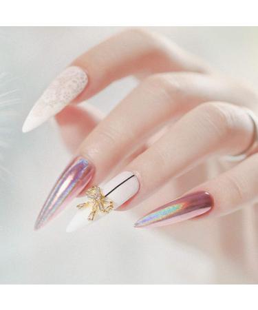 BISHENGYF Nail Titanium Powder Set - 6 Colors Jar Mirror Optical Metal Electroplating Chrome Powder for Manicure Art Decoration - Buy Online on GoSupps.com