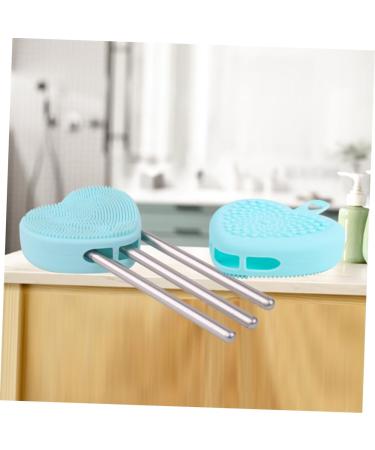 VINTORKY Heart Shaped face Brush Manual Exfoliating Brush Handheld Facial Cleansing Brush face Cleansing Brush Scrubber Manual Facial Cleansing Brush Double Sided face Brush Washing Device 9.8x8.4cm - Buy Online on GoSupps.com