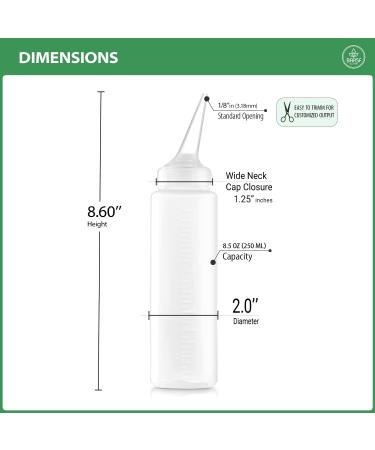 Angled Tip Applicator Bottle 8.5 oz - Pack of 3 | Precision Dispenser for DIY Projects - Buy Online on GoSupps.com