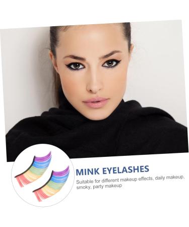 FRCOLOR 3 Pairs Shining Fake Eyelashes Halloween Eyelashes Extension Fake Lashes False Eyelashes Halloween Eyelashes Long Pink Eyelashes Colorful Halloween Eyelashes False Lashes Manual - Buy Online on GoSupps.com