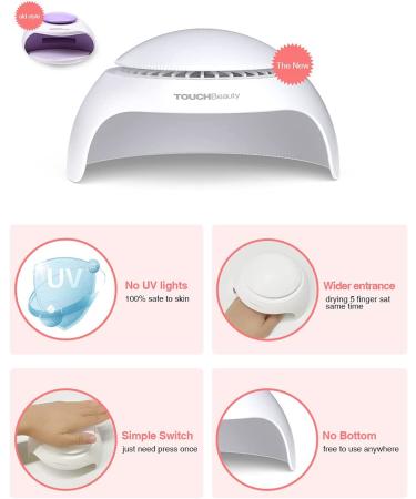 TOUCHBeauty Portable Nail Dryer with Air - Mini LED Lamp for Safe & Quick Drying | TB-2130 - Buy Online on GoSupps.com