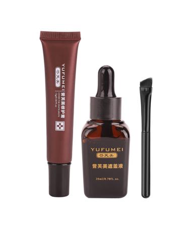 Vitiligo Cover, Cimenn Professional Vitiligo Cover Liquid Set Scar Tattoo Concealer Hiding Spots Birthmarks, Scar Concealer Tattoo Concealer Vitiligo Concealer Cover Cream Birthmarks Cover Cream