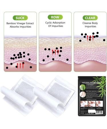 20 Pcs Ginger Foot Pads for Pain Relief with Wormwood, Ginger, and Bamboo Charcoal - Buy Online on GoSupps.com