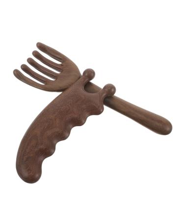 LIFKOME 2 pi ces Peigne Massage Chevelu Bois de Santal Naturel Brosse Massage Douce avec Design Gua Sha Soins Cheveux Am lioration Sommeil