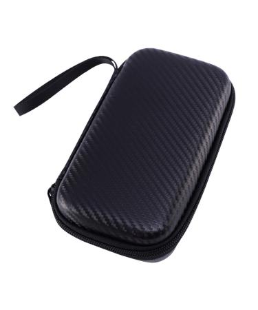 Milist thermometer housing forehead thermometer hard shell case thermometer storage bag for travel at home outdoors (black)