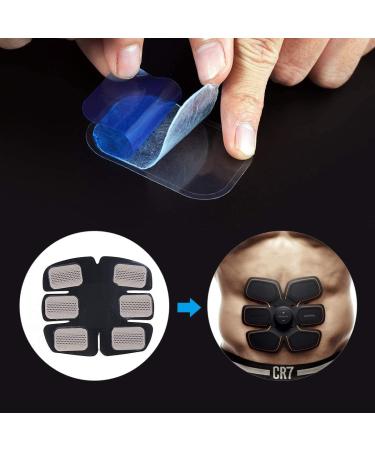 Houdao 60 Pieces EMS Gel Pads - Multi-Functional Hydrogel Replacement Sheets for ABS Trainers & Electrical Muscle Stimulation Devices - Buy Online on GoSupps.com