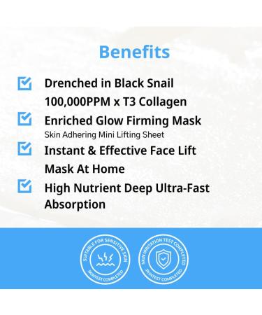 Shop Dr.G Black Snail Lifting Mask Set (5pk) - Revitalize Your Skin | International Shipping Available - Buy Online on GoSupps.com