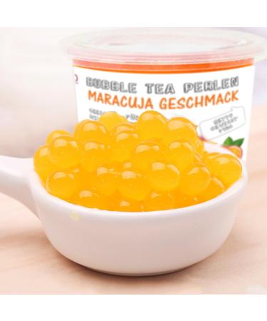 Buy Original Maracuja Popping Boba Pearls - 490g | 100% Vegan & Gluten-Free Tapioca Fruit Beads from Taiwan - Buy Online on GoSupps.com