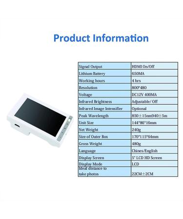 Jingedd Portable Venous Finder | Vascular Locator for Hospitals Clinics Education & Home Use - International Shipping Available - Buy Online on GoSupps.com
