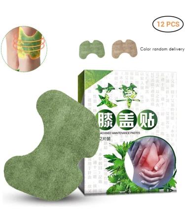 Knee Pain Relief Moxa Patches - 12 Self-Heating Wormwood Stickers for Sciatica & Leg Discomfort - Buy Online on GoSupps.com