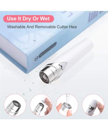 Wallfire Women's Hair Remover - 50% Off Slim Design for Easy Carry - Gentle Circular Motion for Smooth Skin - Buy Online on GoSupps.com