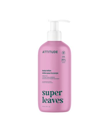 ATTITUDE Body Lotion EWG Verified Moisturizer Vegan Skin Care Products Non-Greasy Hydrating for Dry Skin Cruelty Free Moisturizing Coconut & Wild Berries Scent 16 Fl Oz Coconut & Wild Berries 16 Fl Oz (Pack of 1)