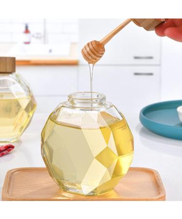 WALFREW 250/380ml Spice Jars Hexagonal Jam Jars Clear Glass Jar Bottles for Jams Honey Wedding Favors Shower Favors(S) - Buy Online on GoSupps.com