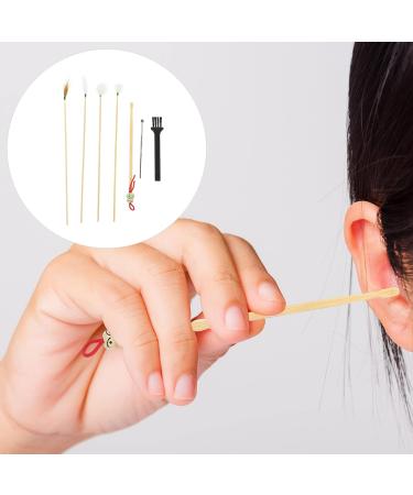 Wooden Ear Wax Removal Kit - Portable Ear Cleaning Tool Set - Buy Online on GoSupps.com