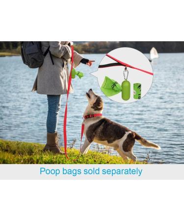 Taglory Reflective Dog Leash for Medium to Large Dogs - Padded Handle Supports 10-75 kg 1.2m x 2.5cm Red - Durable & Comfortable for Everyday Use - Buy Online on GoSupps.com