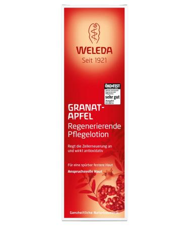 Weleda Organic Pomegranate Regenerating Care Lotion - Natural Anti-Aging Body Lotion (200 ml) - Cell Renovation & Skin Protection - Buy Online on GoSupps.com