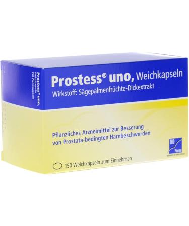 Prostess Uno - Herbal Remedy with Saw Palmetto for Prostate Health | 150 Soft Capsules | International Shipping - Buy Online on GoSupps.com