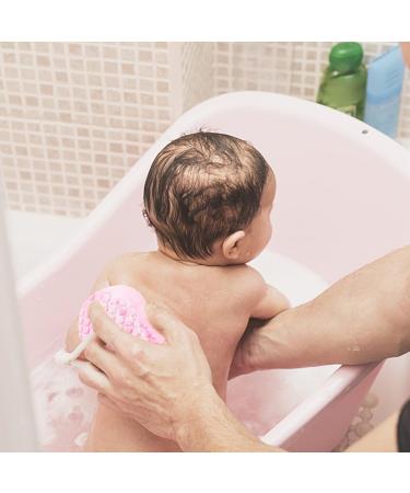 2 PCS Ultra Soft Exfoliating Bath Sponges - Dead Skin Remover for Adults, Children, and Pregnant Women (Pink) - Buy Online on GoSupps.com