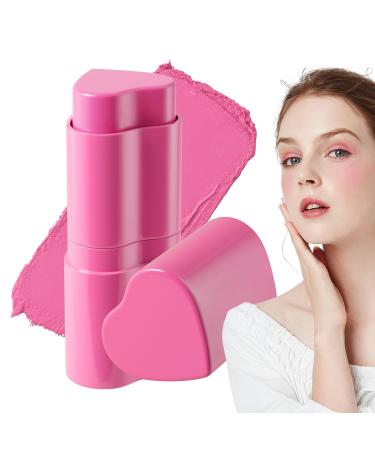 Heart-Shaped Blush - 2-in-1 Cream Blush for Eyes for Women for Girls for Travel for Face Natural Beauty Makeup for Eyes for Lips