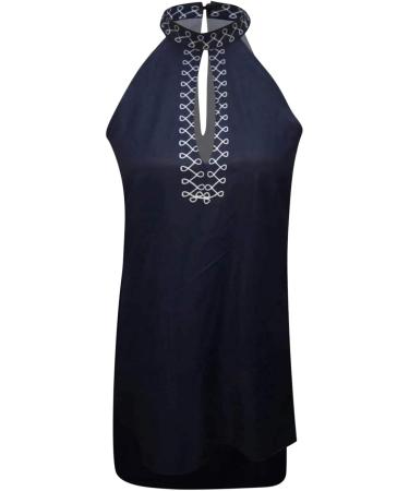 Ronony Boho Dresses for Women | Elegant Sleeveless Summer Mini Dress | Geometric Prints & Floral Designs | Perfect Beach Leisure Outfit - Buy Online on GoSupps.com