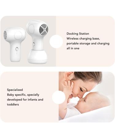 Baby Hair Dryer Low Noise Cordless Hair Dryer Compact Hair Dryer with Base and Charging Cable Portable Small Hair Dryers Blow Dryer for Travel Camping (White and Grey) - Buy Online on GoSupps.com