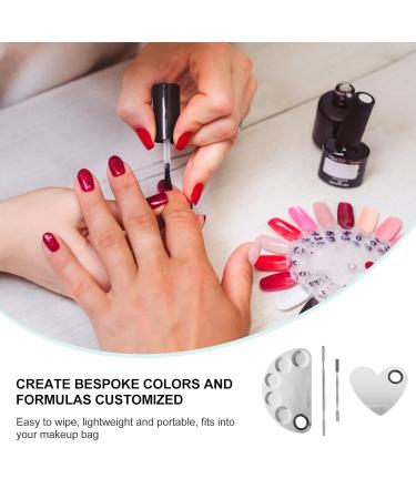 Buy Lurrose 2pc Stainless Steel Palette & Eyelash Tools - Creamy Eyeshadow & Makeup Palette for Cake & Nails | International Shipping - Buy Online on GoSupps.com