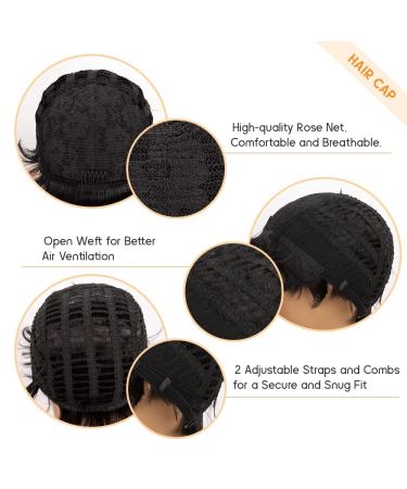 10 Inch Dark Brown Straight Bob Wig with Bangs - Brazilian Remy Human Hair, 130% Density, Glueless Full Machine Made Wig for Black Women - Buy Online on GoSupps.com