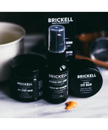 Brickell Men's Advanced Anti-Aging Skin Care Set - Night Face Cream, Vitamin C Serum, Eye Cream - Natural, Organic, Scented - Gift Set - Buy Online on GoSupps.com