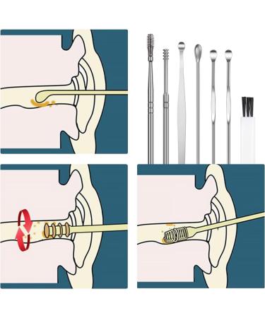 Vicloon Ear Wax Removal Kit - 12 Pcs Ear Pick Tools - Stainless Steel - Portable & Reusable Ear Cleaner for Children and Adults - Buy Online on GoSupps.com