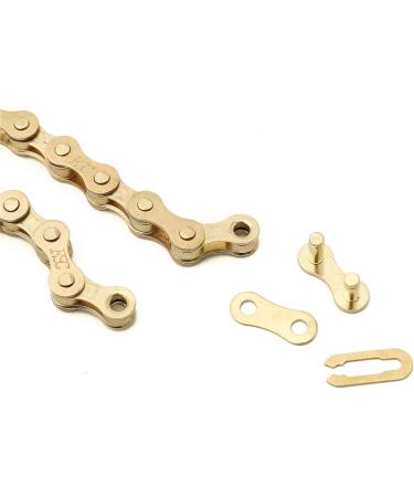 ZHIQIU FSC F410 1-Speed Ti-N Gold Bicycle Chain - 1/2 x 1/8-Inch 104L - Buy Online on GoSupps.com