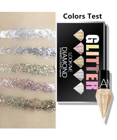 Go Ho Glitter Liquid Eyeliner Set - 5 Metallic Shimmer Colors for Waterproof and Long-Lasting Sparkle Eyes - Korean Makeup Collection - Buy Online on GoSupps.com