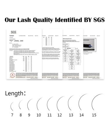 Nagaraku Individual Eyelash Extensions - Matte Black Volume Lashes (0.07 C Curl 7-15mm Mix) - 5 Trays for Stunning Looks - International Shipping - Buy Online on GoSupps.com