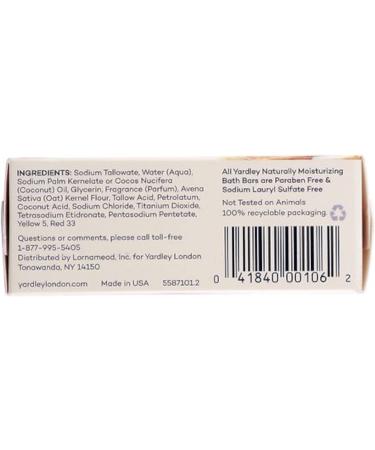 Oatmeal & Almond by Yardley Boxed Soap 120g - Buy Online on GoSupps.com
