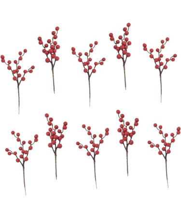 ABOOFAN 20 Pcs Christmas Imitation Fruit Holly Christmas Berries Christmas Flower Pick Christmas Berry Picks Home Decor Plants Decor Cherry Stems Party Supplies Foam Cherry Fruit Banquet - Buy Online on GoSupps.com