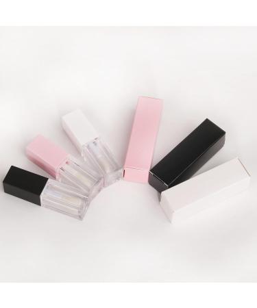 24pcs 5ml Empty Square Pink Lip Gloss Tubes Wholesale with Big Wand - Lip Gloss Containers - Buy Online on GoSupps.com
