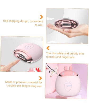 Buy ERINGOGO Electric Nail Scissors & Nail Care Kit - USB Charging Nail Trimmer Manicure Tool Pink | International Shipping Available - Buy Online on GoSupps.com