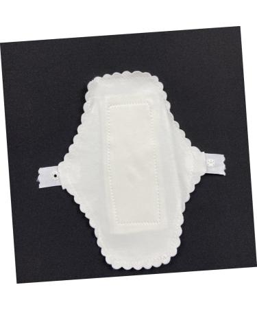 Healeved 10pcs Washable Menstrual Cloth Panties - Ultra Thin Menstrual Panty Liners for Women - White Cotton Napkin Bamboo Fabric Tape - Buy Online on GoSupps.com