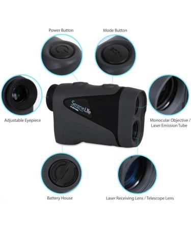 SereneLife Advanced Golf Laser Rangefinder - Waterproof Digital Range Finder with Pinsensor Technology, 540 Yard Accuracy - Buy Online on GoSupps.com