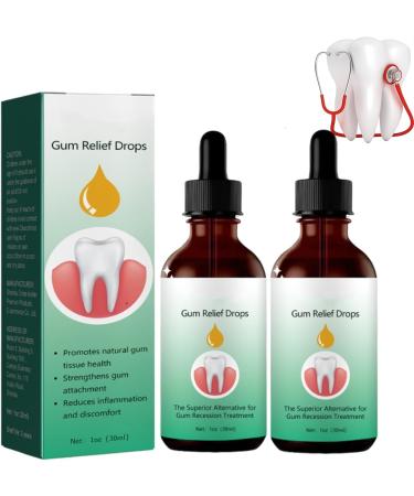 2 pieces of dentizers gums growth drops to grow the gums treatment of gum diseases repair of gum loss