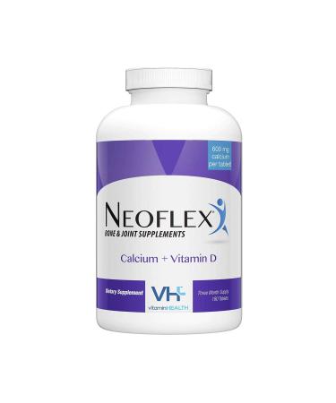 Neoflex Calcium + Vitamin D Dietary Supplement Bone & Joint Health Supplement 180 Capsules