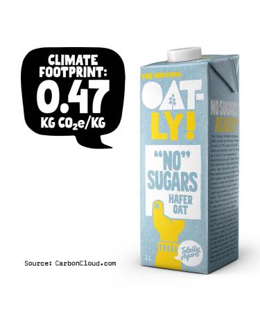 Oatly Oat Drink No Sugar Pack of 6 (6 x 1 Litre) | Delicious Low-Calorie Plant-Based Milk | International Shipping Available - Buy Online on GoSupps.com